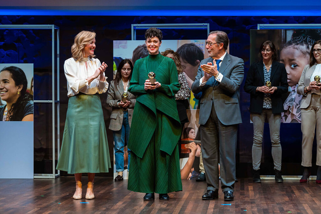 María Guerrero recoge el premio de fundación la Caixa